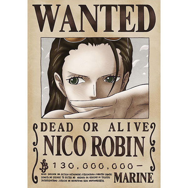 One Piece] Official Navy Wanted Posters Nico Robin [Vol 2] – Otaku