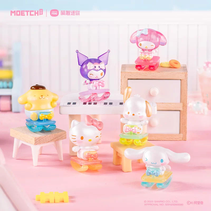 Moetch Sanrio Characters Childlike Swing Series Blind Box Figure - Official Japanese Sanrio Merchandise swing-themed PVC collectible on a clean white background.