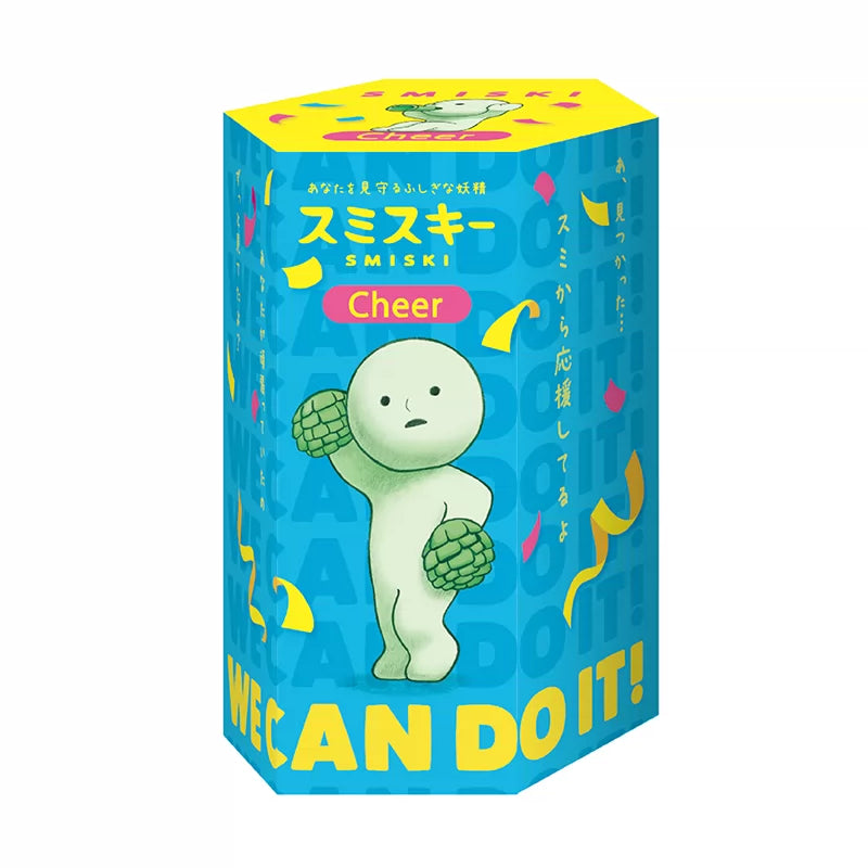 SMISKI Cheer Series Glow-in-the-Dark Mini Figure Blind Box - Official PVC collectible featuring adorable cheering SMISKI character on a clean white background.