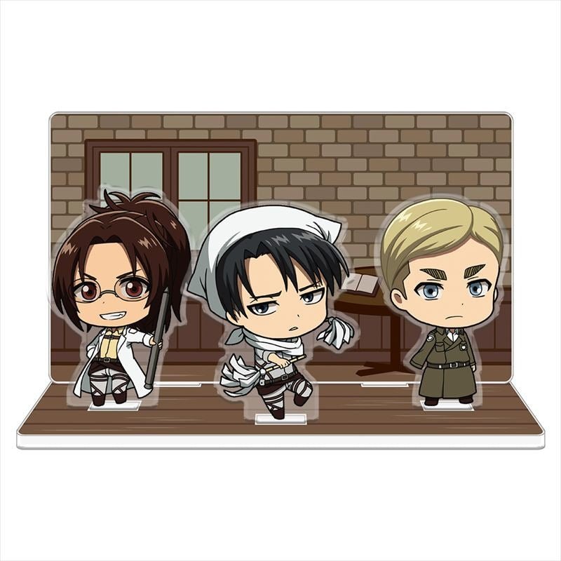Attack on Titan] Acrylic Diorama Levi, Erwin, Hange – Otaku