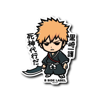 Bleach Ichigo Kurosaki B-Side Label Sticker - Collectible – Otaku