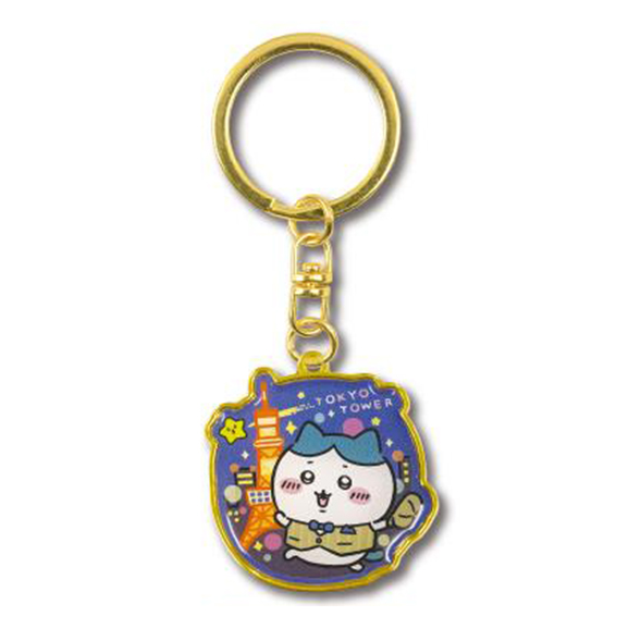 Die-Cut Tokyo Tower Acrylic Keychain – Hachiware Chiikawa – Otaku