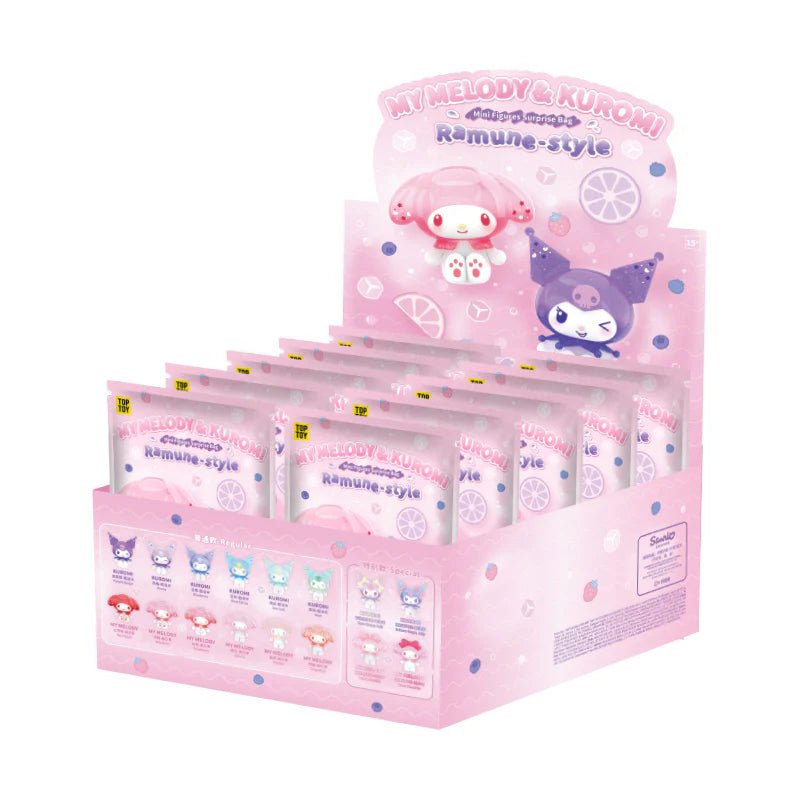 MY MELODY & KUROMI Ramune - Style Mini Figures Surprise Blind Bag by Top Toy - Otaku Collectives