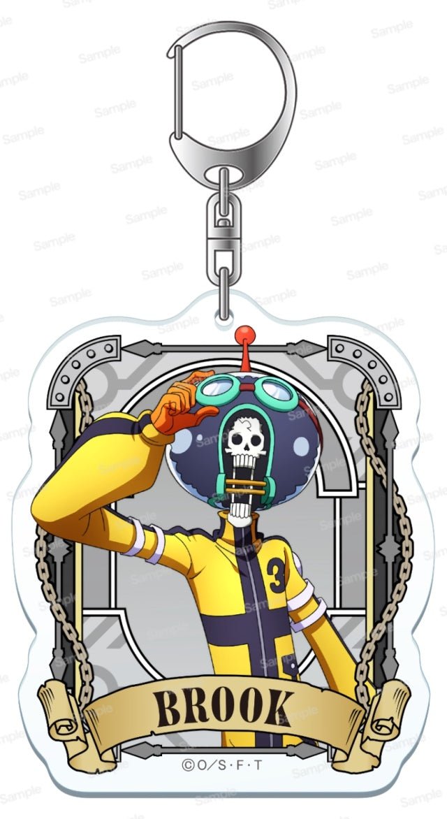 One Piece Brook Acrylic Keychain - Ultimate Crew Collectible