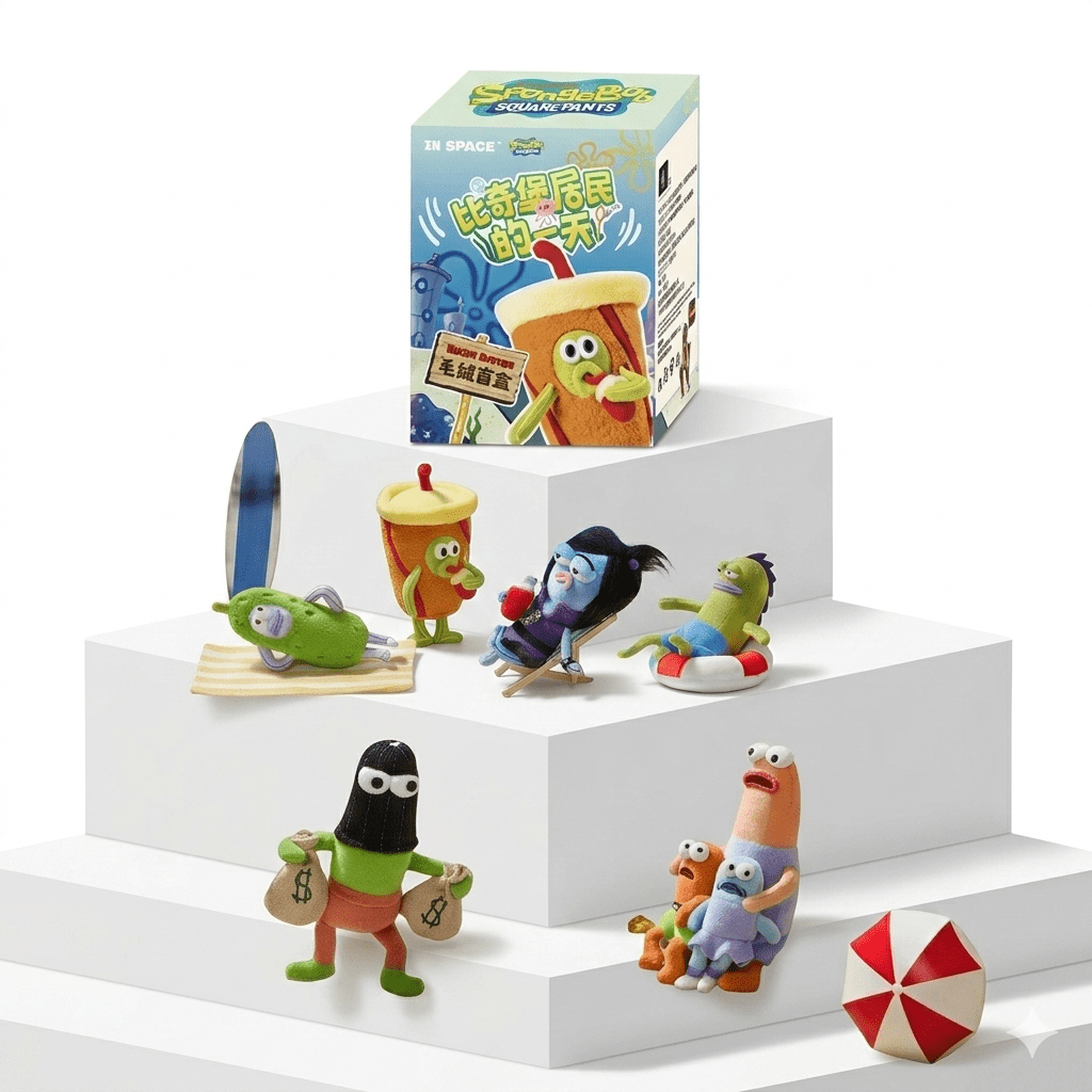 SpongeBob SquarePants Pendant Plush Blind Box - Collectibles