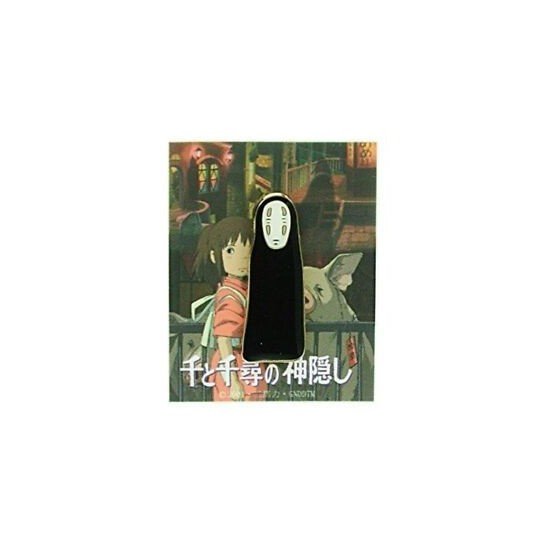Studio Ghibli Spirited Away Pin Badge - Japanese Animation Merchandise featuring No-Face on a clean white background.