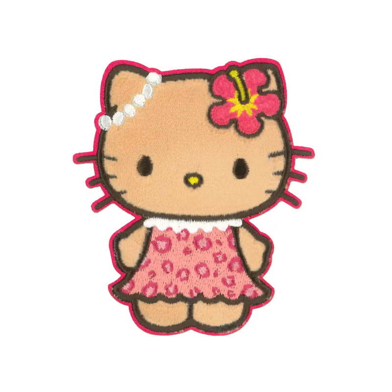 Siffler Sanrio Hello Kitty Black Leopard Suitcase Sticker - Official Japanese Anime Merchandise Bold Leopard Hello Kitty Design on a clean white background.