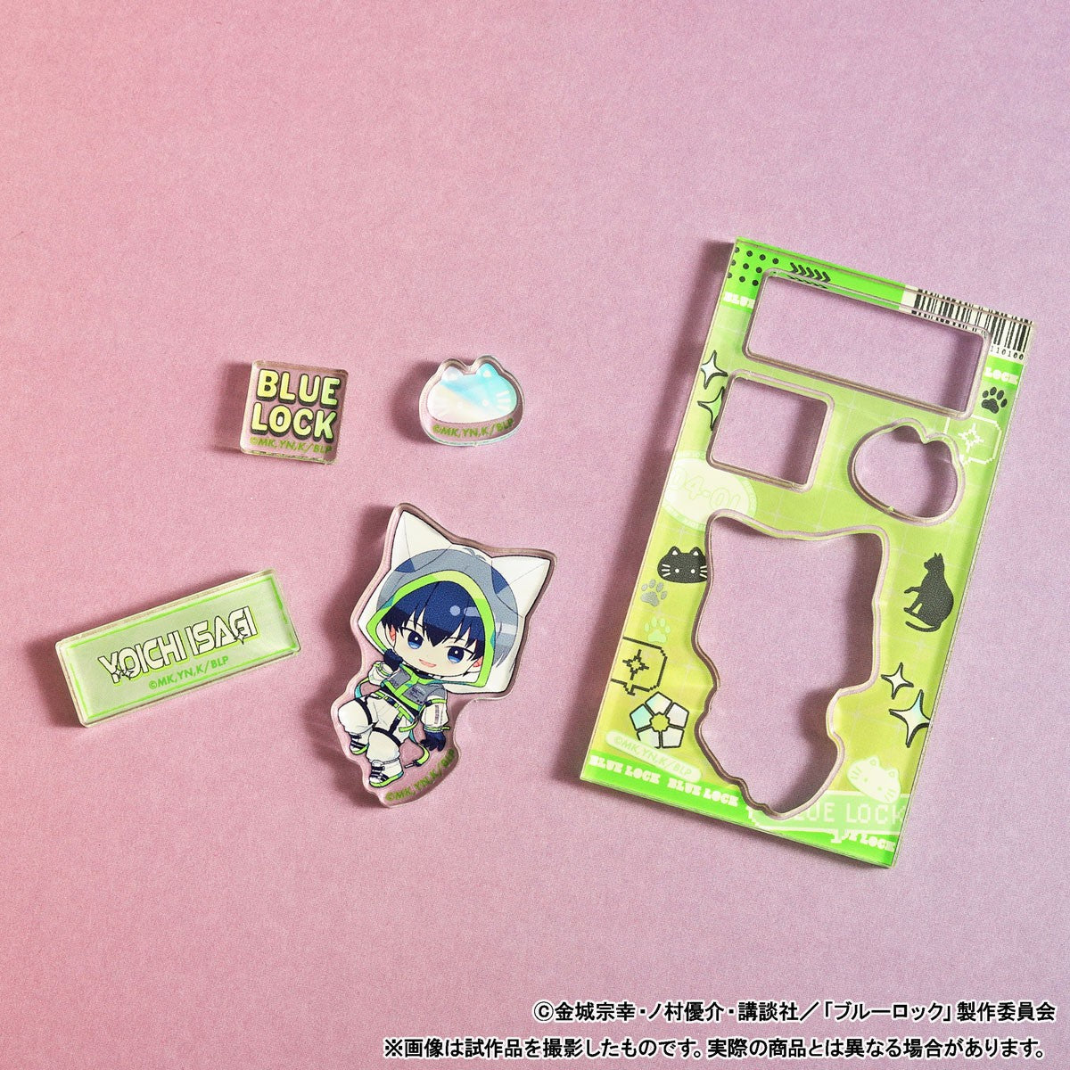 Blue Lock Season 2 Acrylic Die-cut Sticker / Yo Hiori Cyber Cat