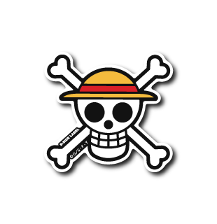 [One Piece] B-Side Label Sticker- Straw Hat Pirates Flag Mark