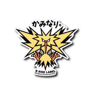 [Pokemon] B-Side Label Sticker- Zapdos