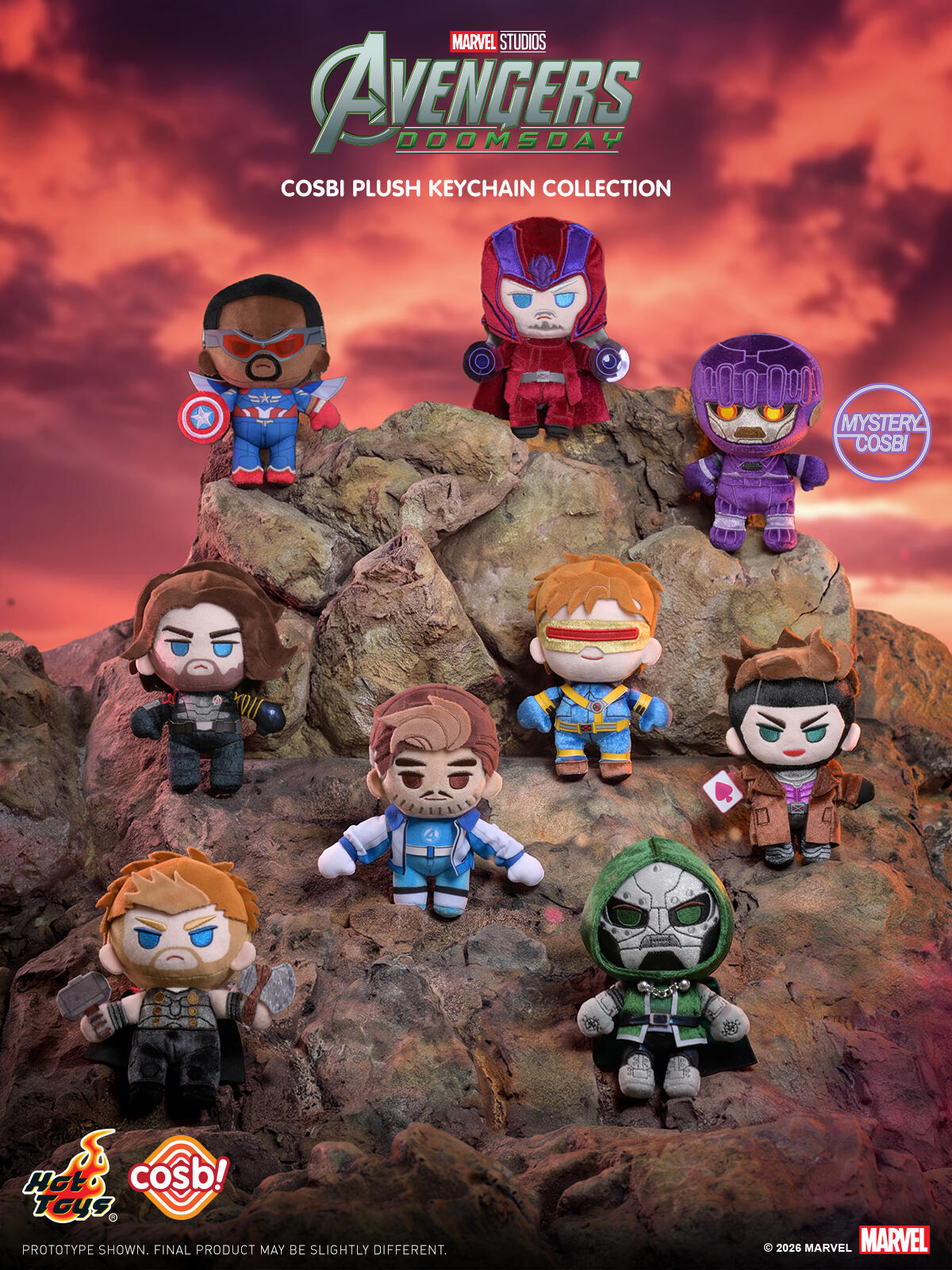 Hot Toys Cosbi Avengers 5: Doomsday Plush Pendant Blind Box