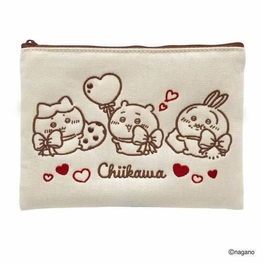 Chiikawa Chocolate Pouch 2026 Valentine’s Day Edition – Cute Zipper Cosmetic & Accessory Bag