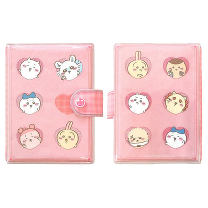 Chiikawa Sticker Binder – Glitter PVC Sticker Album Organizer with 10 Sheets (Heart)