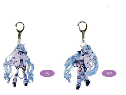 Snow Miku x Kuromi Hokkaido Exclusive Acrylic Keychain