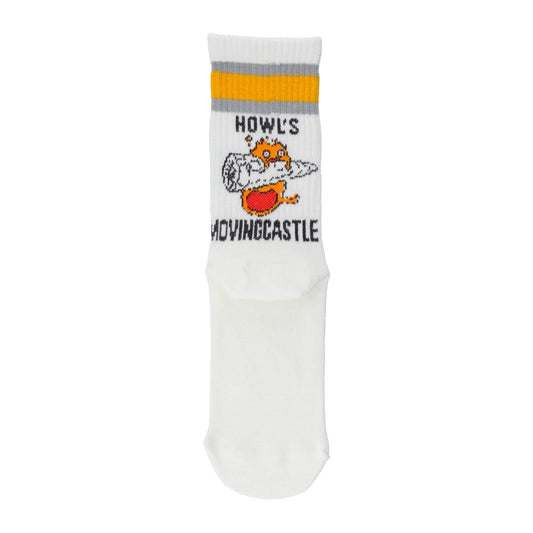 [Studio Ghibli] Howl's Moving Castle Mid High Socks White 23-25cm Calcifer