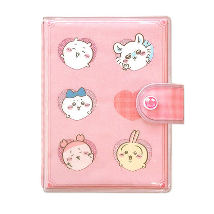 Chiikawa Sticker Binder – Glitter PVC Sticker Album Organizer with 10 Sheets (Heart)
