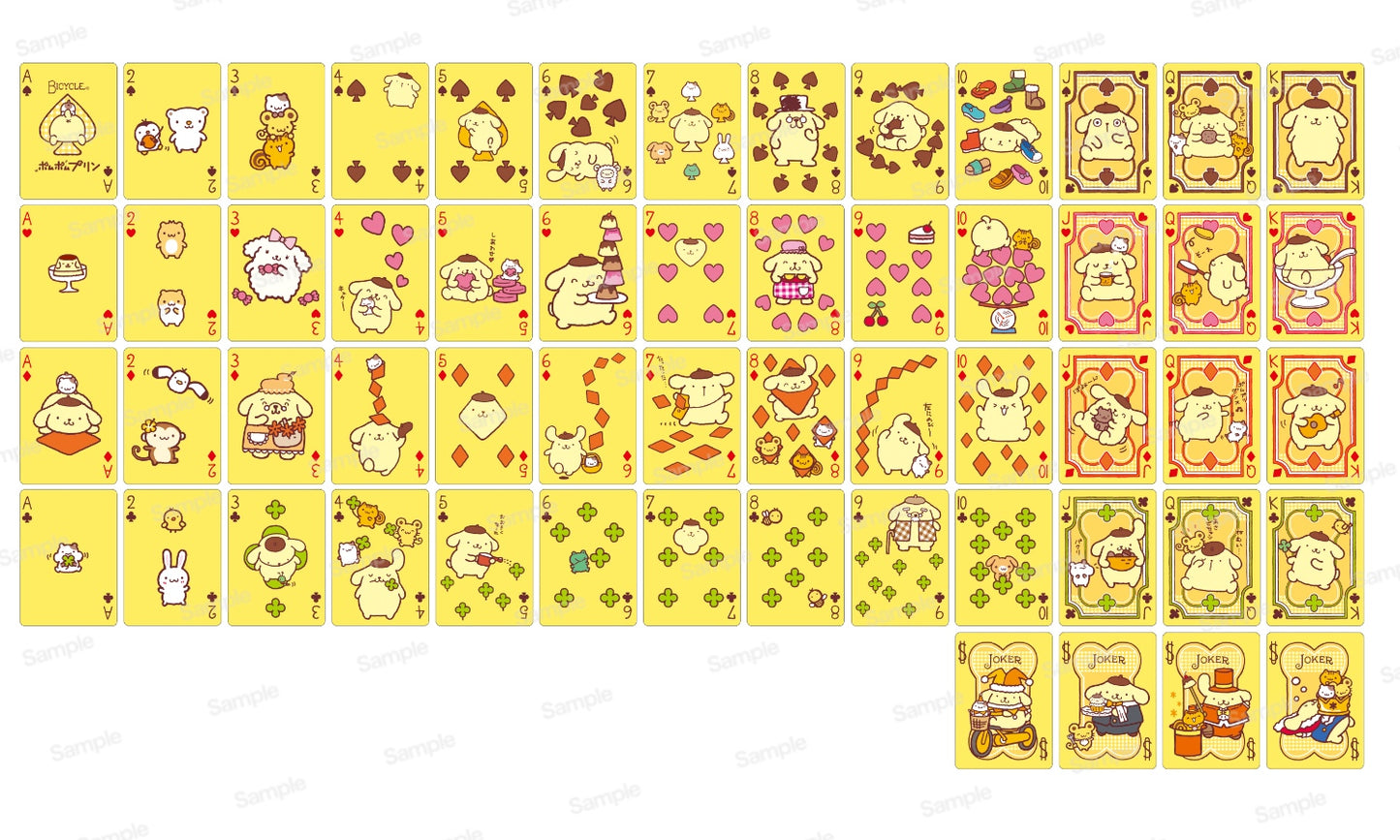 [Sanrio] Bicycle x Sanrio Playing Cards- Pompompurin