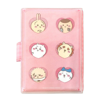 Chiikawa Sticker Binder – Glitter PVC Sticker Album Organizer with 10 Sheets (Heart)