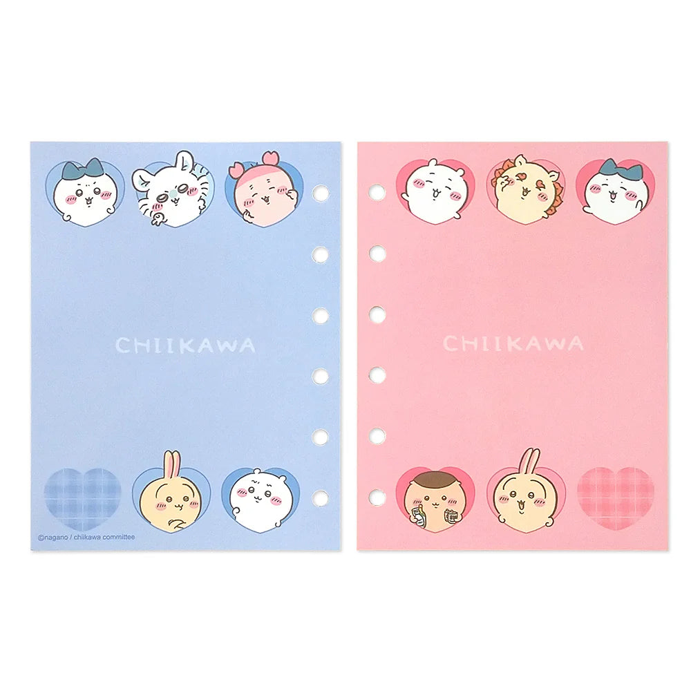 Chiikawa Sticker Binder – Glitter PVC Sticker Album Organizer with 10 Sheets (Heart)