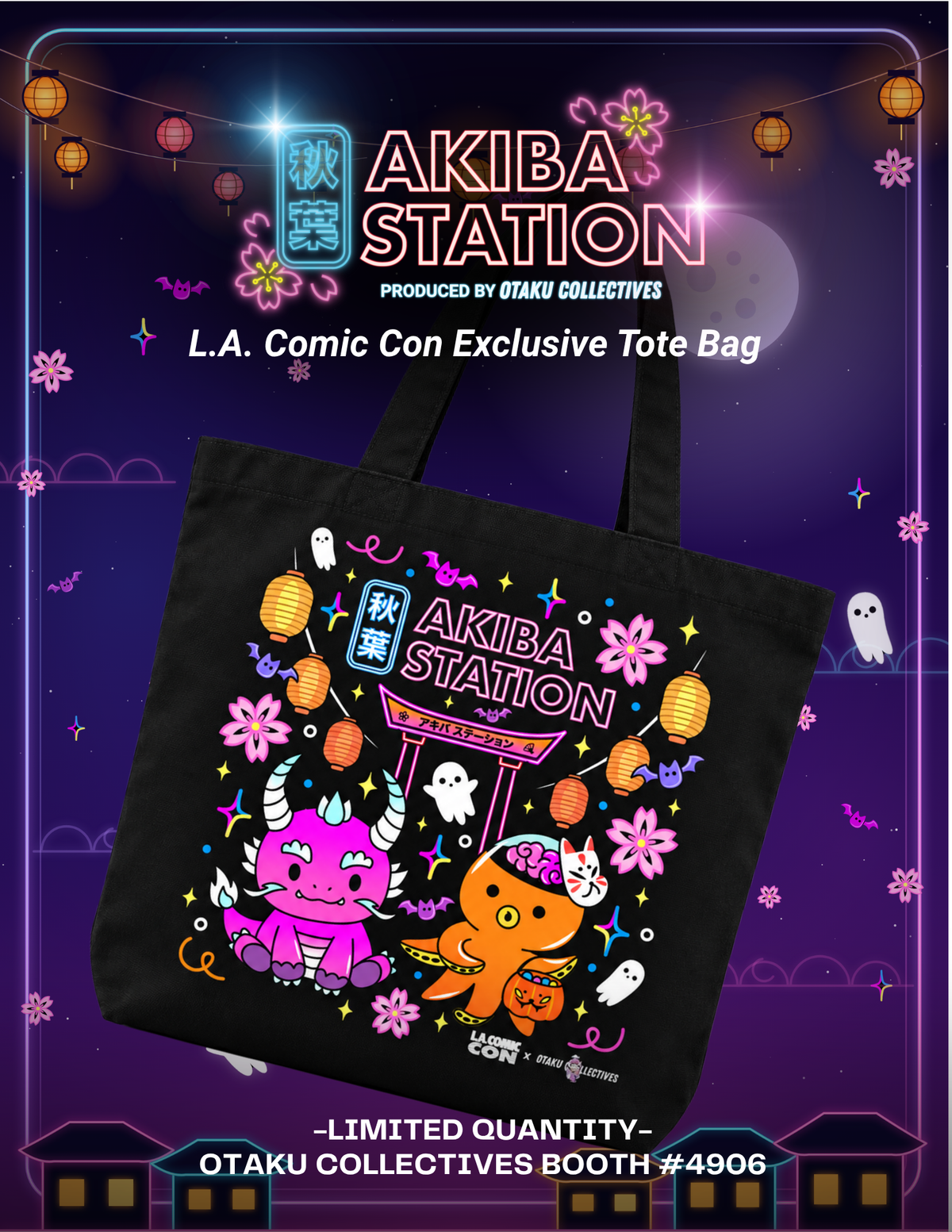 [PRE-ORDER] Akiba Station L.A. Comic Con Exclusive 2026 - Tote Bag