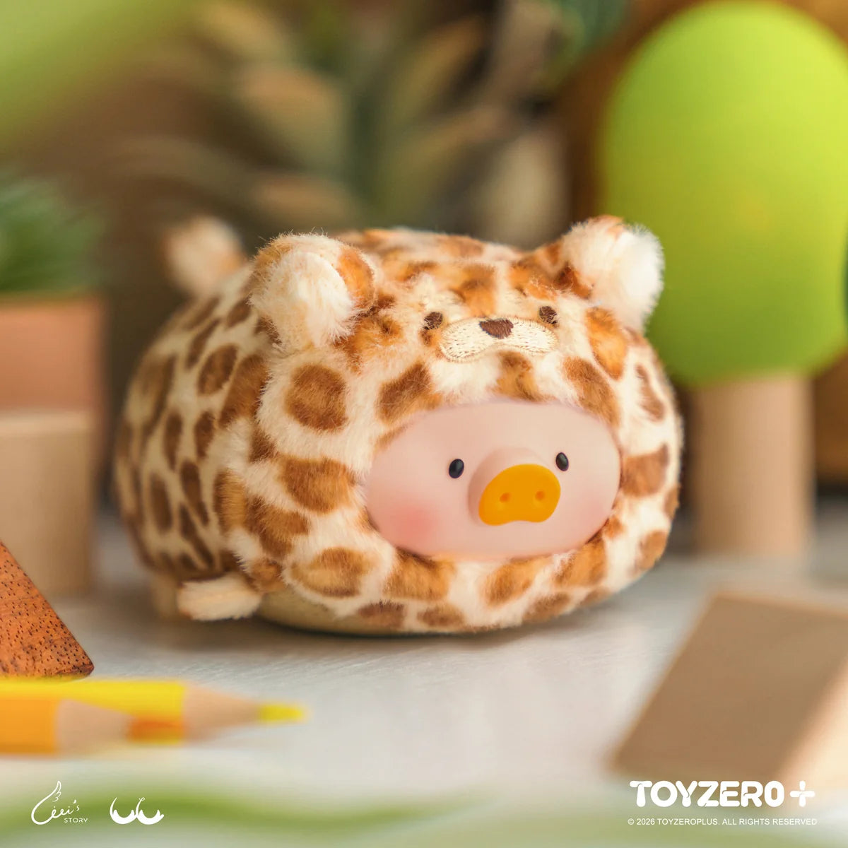 LuLu the Piggy Animal Party Vol. 2 Face Plush Keychain Blind Box