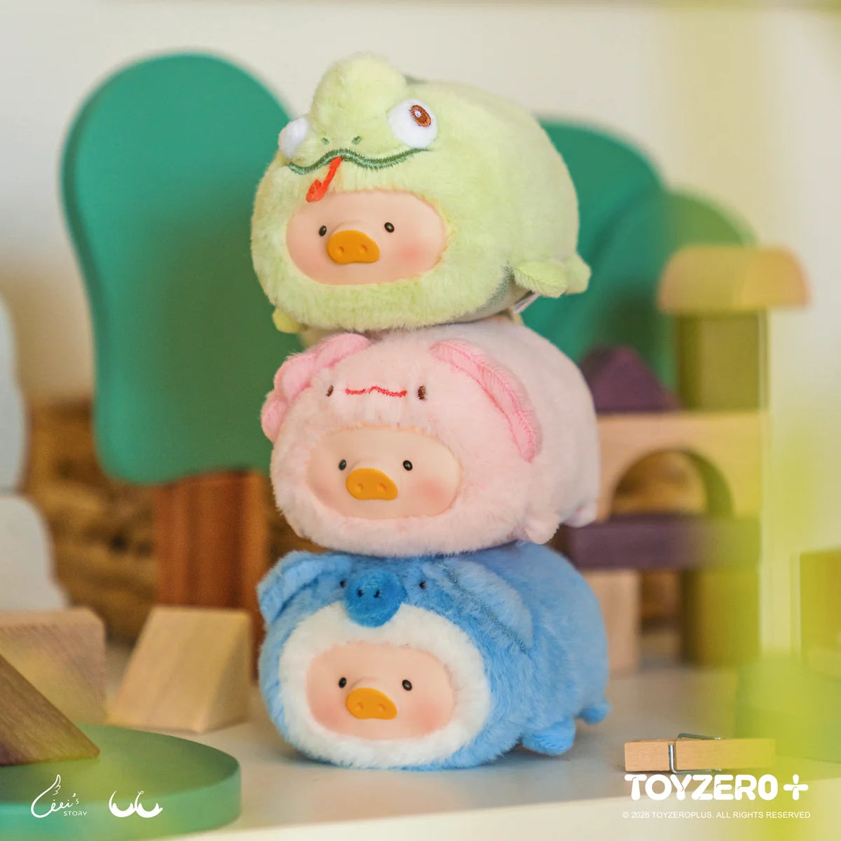 LuLu the Piggy Animal Party Vol. 2 Face Plush Keychain Blind Box