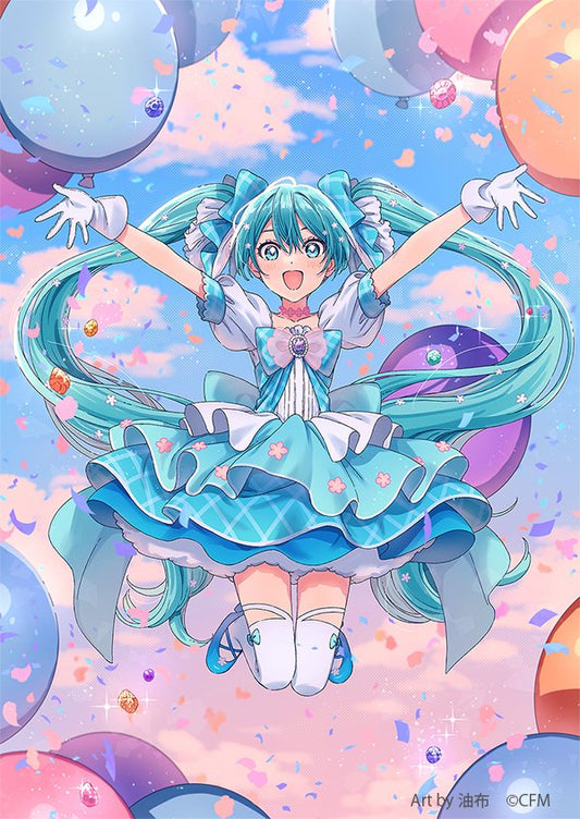 Hatsune Miku Snow Miku A4 Clear File Folder Sky Town Idol Ver. YuFu - Official Japanese Anime Merchandise featuring Snow Miku Idol artwork