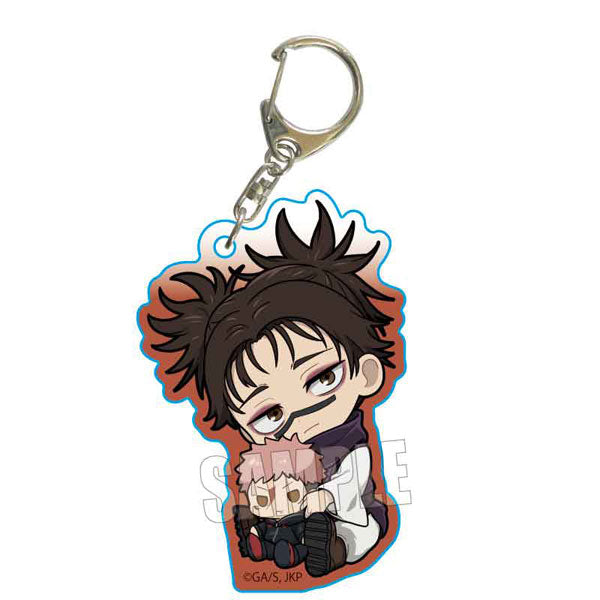 Jujutsu Kaisen Gyugyutto Acrylic Keychain Choso Reprint - Official Japanese Anime Merchandise featuring Choso Gyugyutto design on a clean white background.