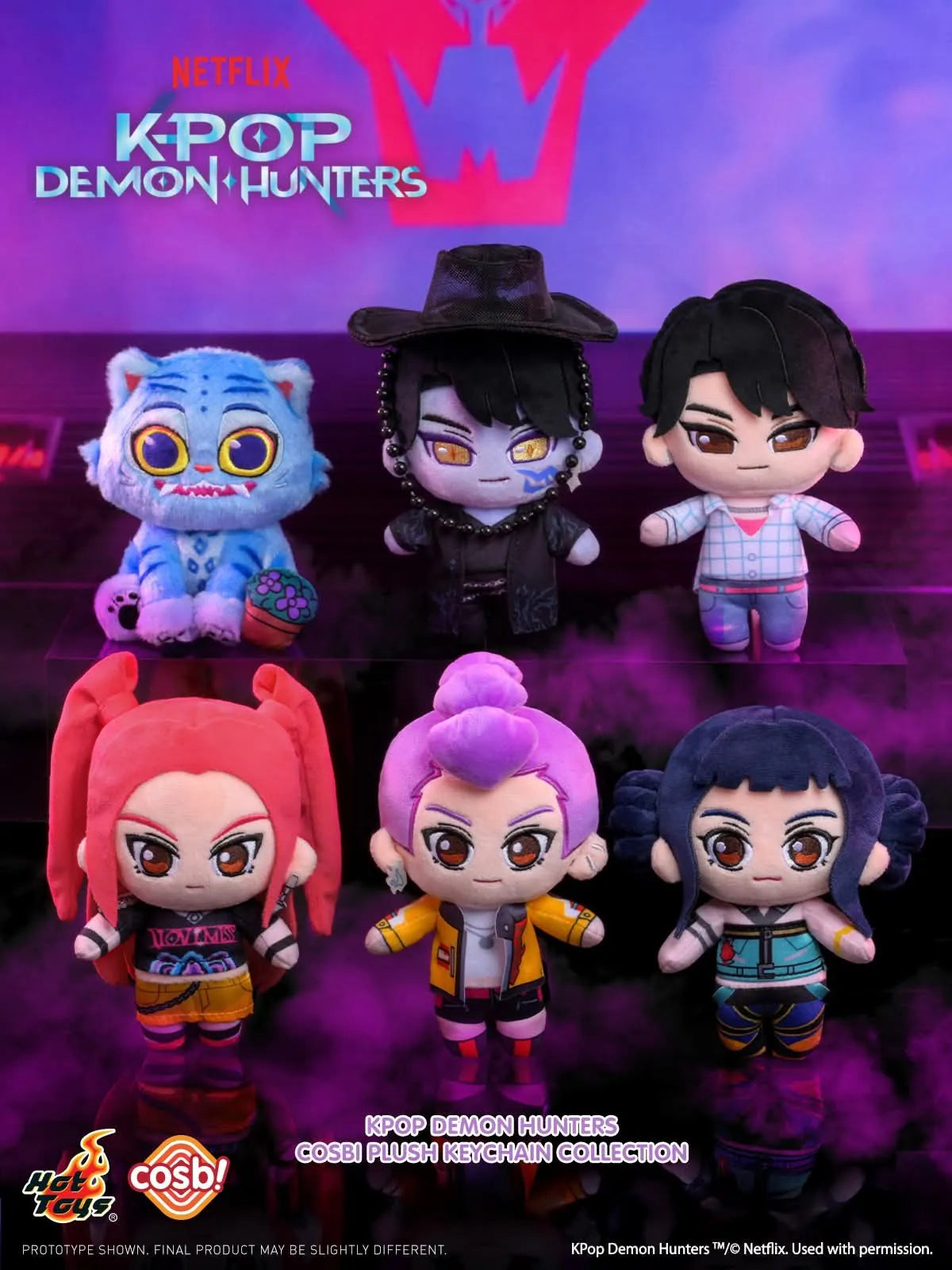 Hot Toys Netflix K-Pop Demon Hunters Cosbi Plush Keychain Blind Box