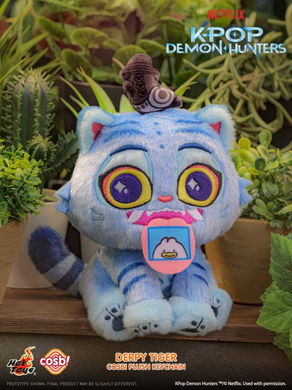 Hot Toys K-Pop Demon Hunters Derpy Tiger Plush Keychain Blind Box