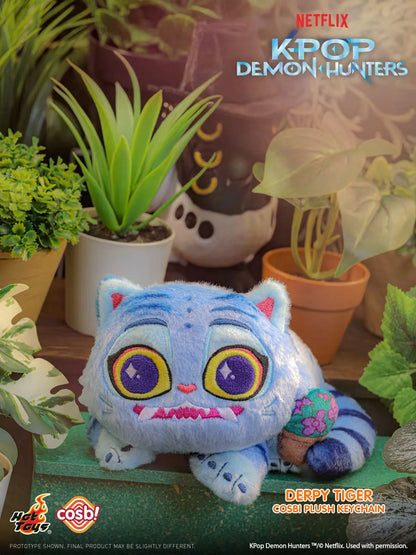 Hot Toys K-Pop Demon Hunters Derpy Tiger Plush Keychain Blind Box