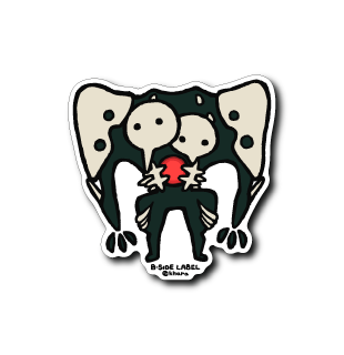 [Evangelion] B-Side Label Sticker- The Fourth Angel with a straight face