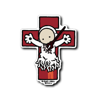 [Evangelion] B-Side Label Sticker- Lilith with a straight face