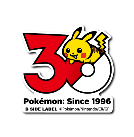 [Pokemon] B-Side Label Sticker- Pokemon 30th Anniversary Sticker