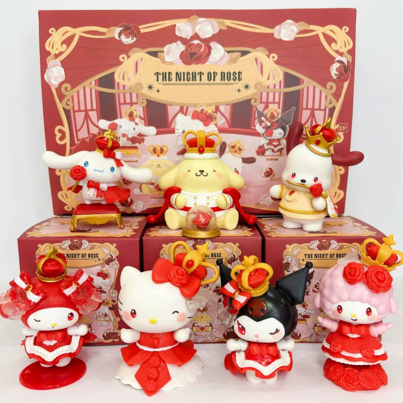 TOP TOY Sanrio Characters Romantic Wedding Series Blind Box Figure - Official Sanrio PVC collectible featuring elegant wedding-themed character designs on a clean white background.