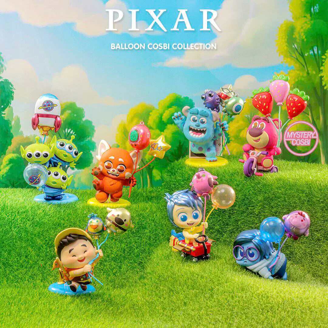 Hot Toys Cosbi Pixar Balloon Mystery Mini Figure - Official Pixar collectible mini figure made with vinyl and plastic on a clean white background.