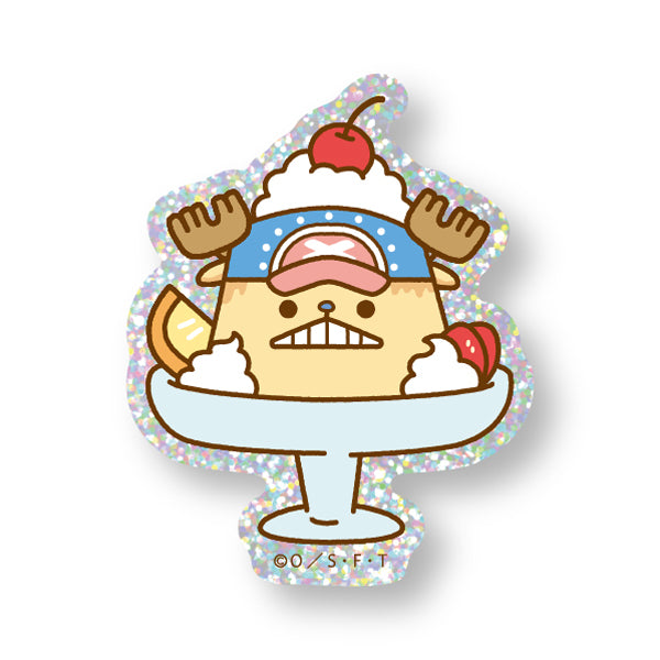 [One Piece] "SANJI no OYATSU" Pure Cafe Glitter Sticker- Pudding Chopper