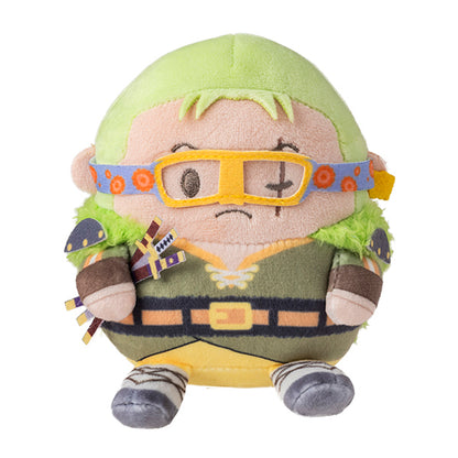 One Piece Mugitama Crew Elbaph Zoro Plush Toy - Official Japanese Anime Merchandise featuring Roronoa Zoro in adorable plush form on a clean white background.