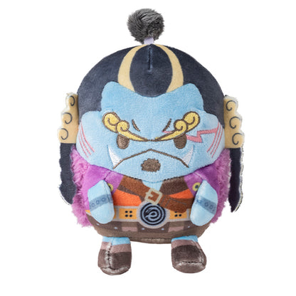 One Piece Mugitama Crew Elbaph Jinbe Plush Toy - Official Japanese Anime Merchandise featuring Jinbe in cute chibi plush style on a clean white background.