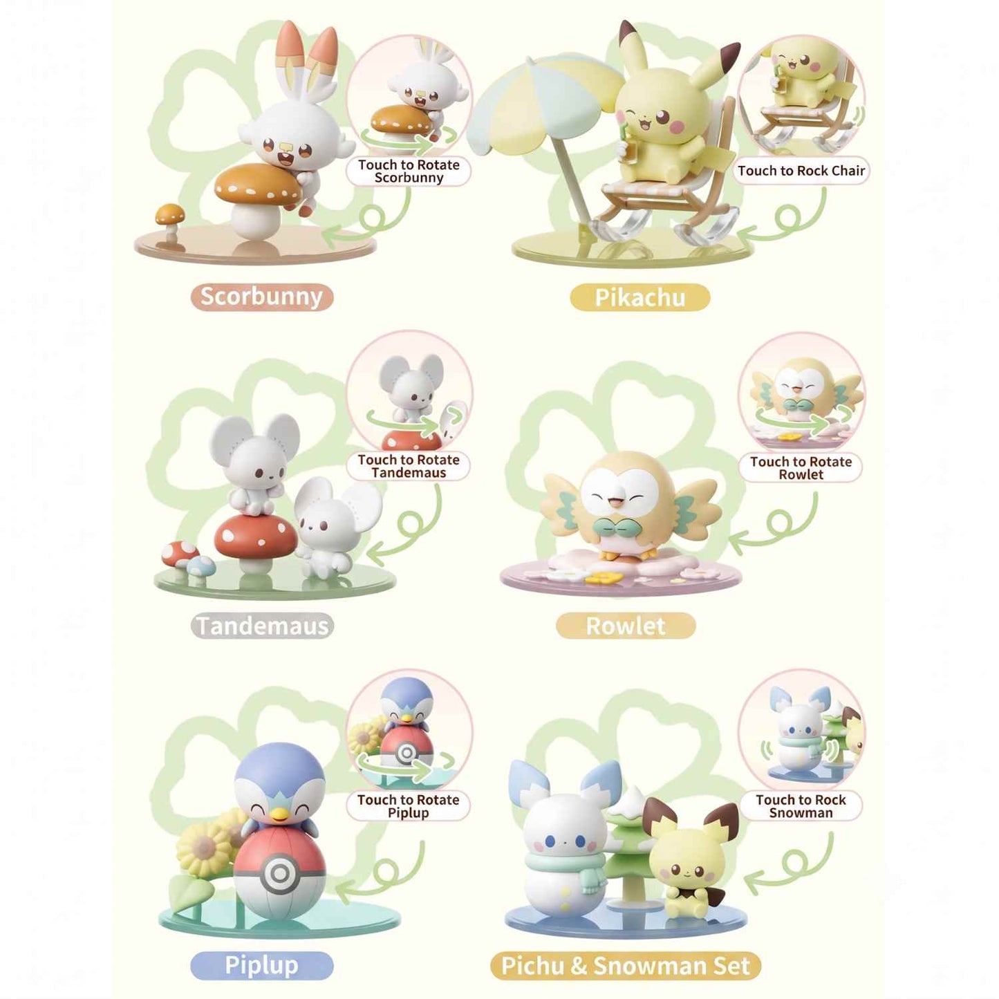 HOLLYBOX Pokémon PokéPeace Seasonal Tranquility Interactive Figure Blind Box