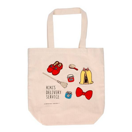 [Studio Ghibli] Lined Embroidery Canvas Tote Bag Kiki's Delivery Service
