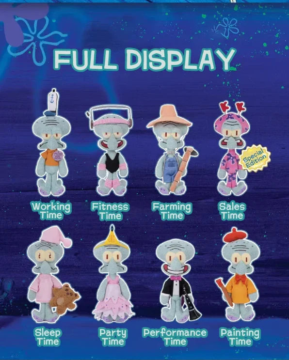 X11 Space SpongeBob SquarePants A Day in the Life of Squidward Blind Box Plush