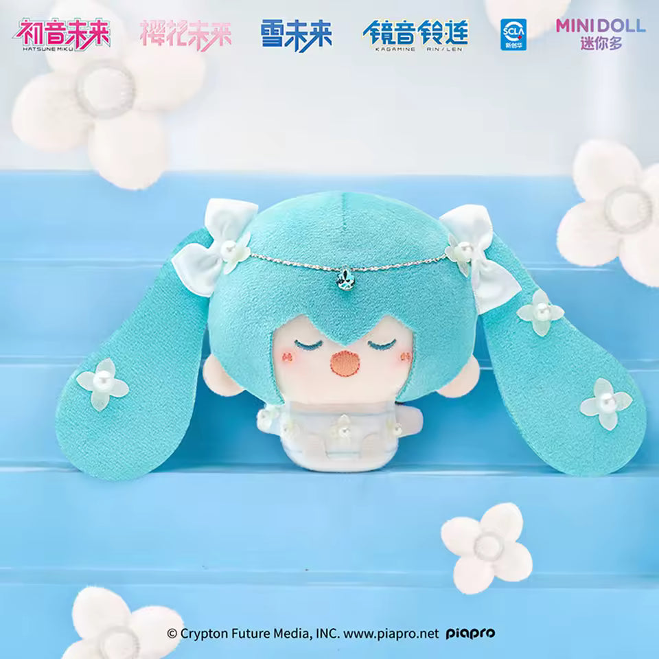 MINIDOLL Hatsune Miku Four Seasons Flower Scenery Series Plump Plush Doll Pendant Blind Box