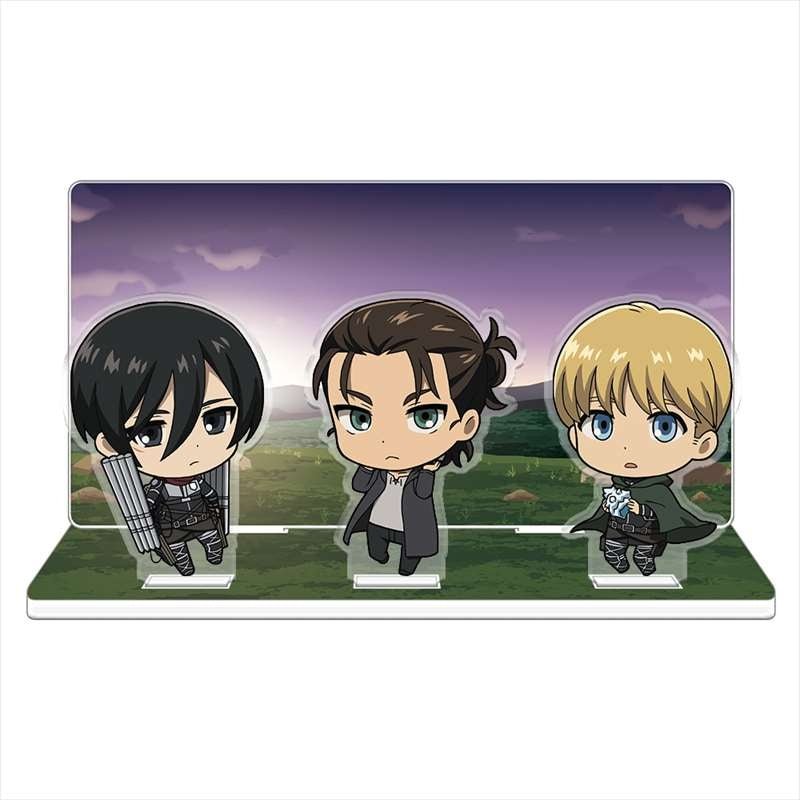 [Attack on Titan] Acrylic Diorama - Eren, Mikasa, Armin - Otaku Collectives