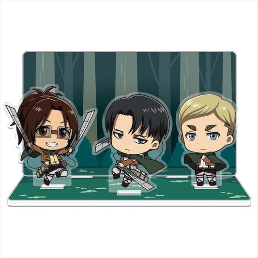 [Attack on Titan] Acrylic Diorama - Levi, Erwin, Hange - Otaku Collectives