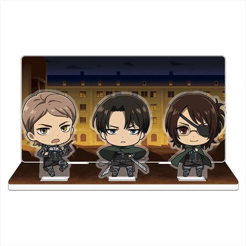 [Attack on Titan] Acrylic Diorama - Levi, Hange, Jean - Otaku Collectives