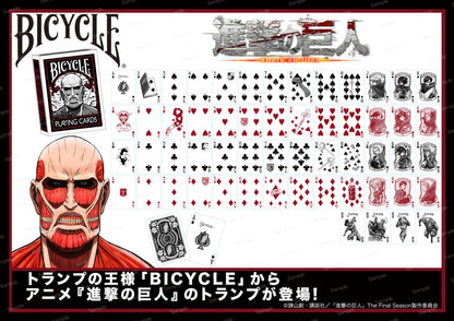 [Attack on Titan] Bicycle Attack on Titan Playing Cards - Otaku Collectives