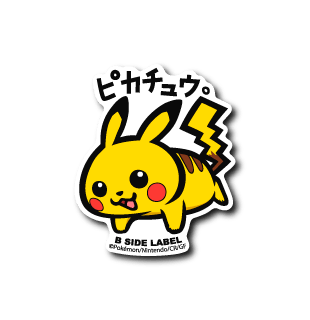 B - SIDE LABEL Pokémon Pikachu Graphic Vinyl Sticker - Otaku Collectives
