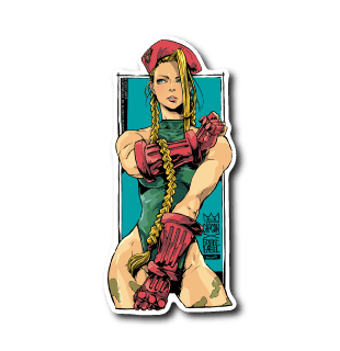 B-Side Label Sticker- Cammy (B) - Otaku Collectives