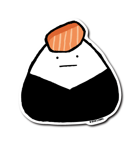 [B - Side] Onigiri salmon front (with lines) - Otaku Collectives
